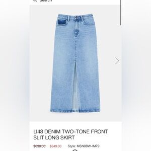 Lafayette148 denim skirt